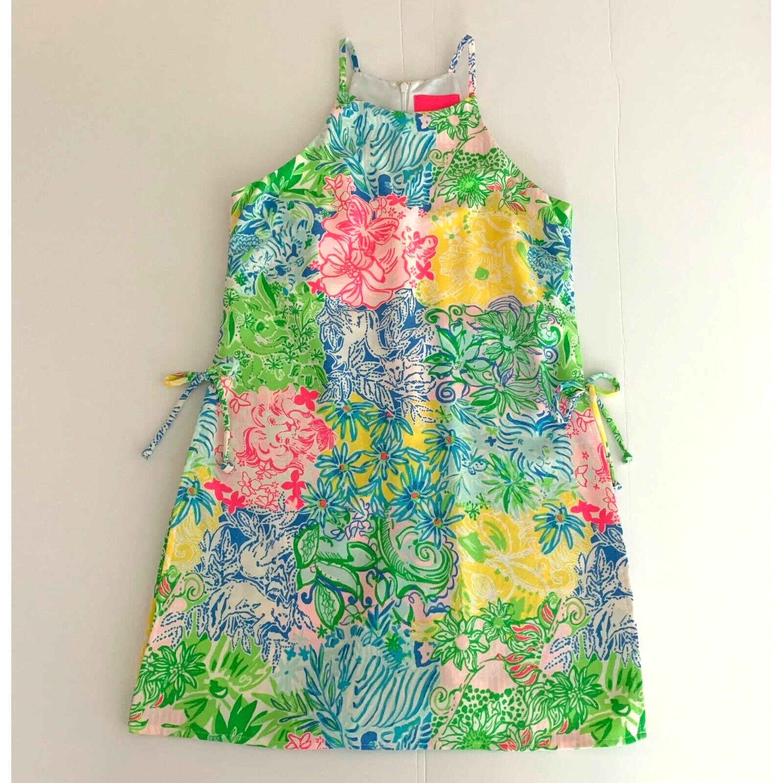 Lilly Pulitzer Pearl Romper Cheek To Cheek Sz 2 Animals Floral